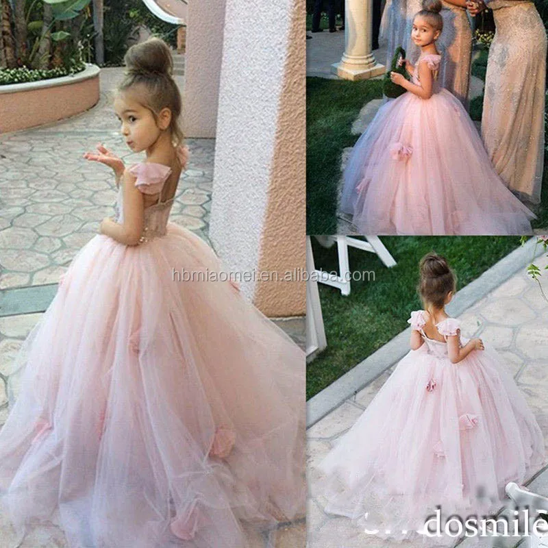 pink tulle girls dress