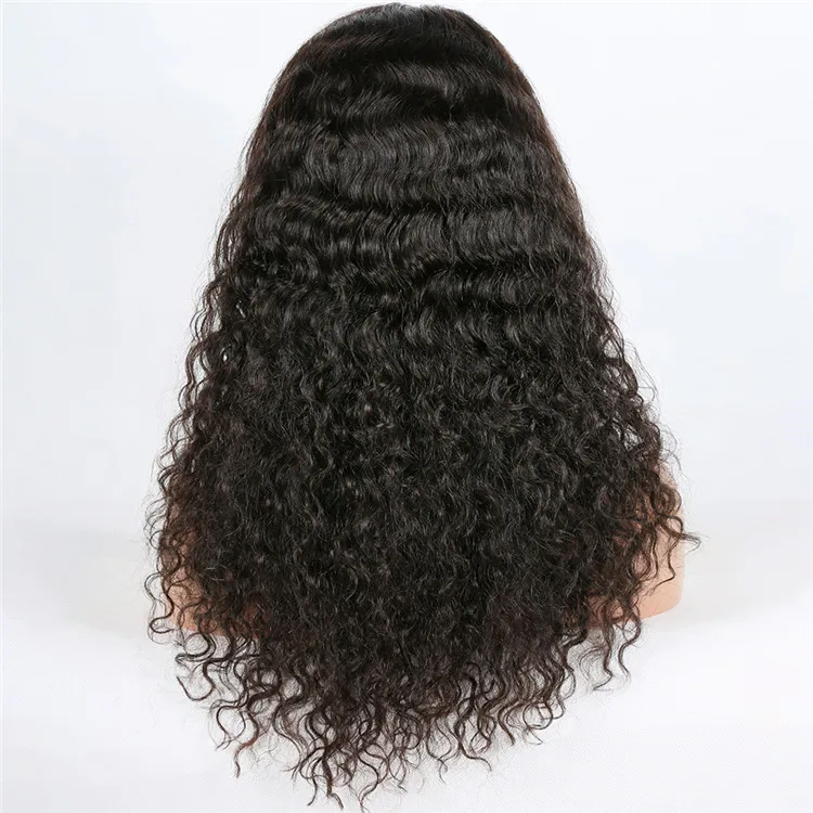 Brazilian Remy Curly 120 Density Full Lace Wig Human Hair For Black ...