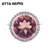 Multi Changing Color Stone Ring Wedding Engagement 9.8 Carats Fine Jewelry