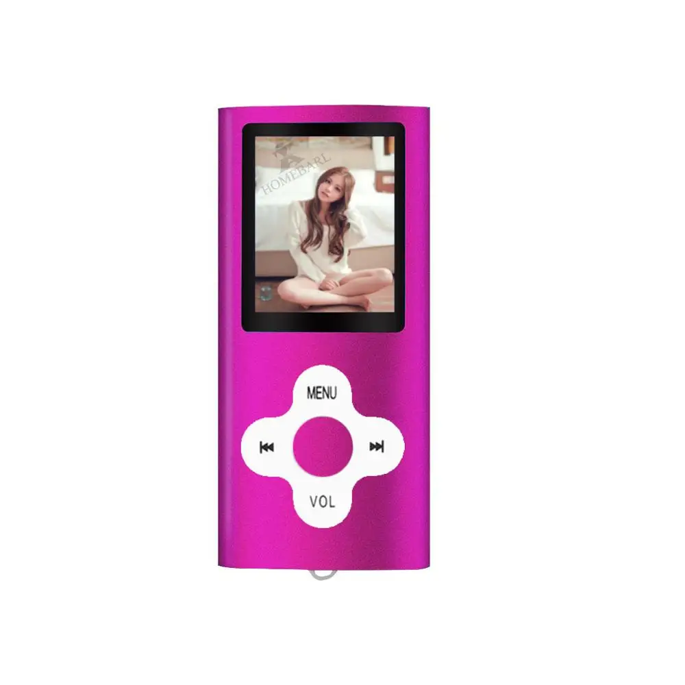 

Hot Metal Slim MP3 MP4 Player 4th 1.8 Inch LCD Support 64GB Memory Screen Portable FM Radio Music Video Player PK 3th 4th MP4