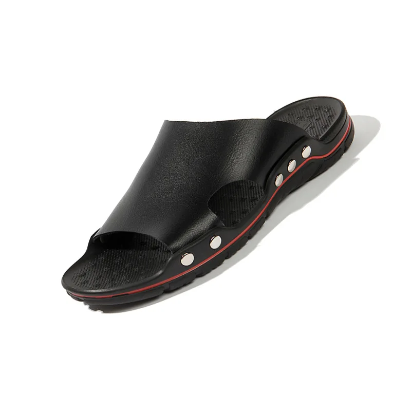 

soft sole slippers man, cheap synthetic leather slippers, new style summer slippers