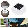 Garden Sink Pathway Solar Powered LED Fence Gutter Lamp Light Outdoor Garden,White