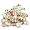 50pcs mixing Color 18mm Snap Button Glass Snap Charms For 20mm DIY Interchangeable Ginger Snap Jewelry