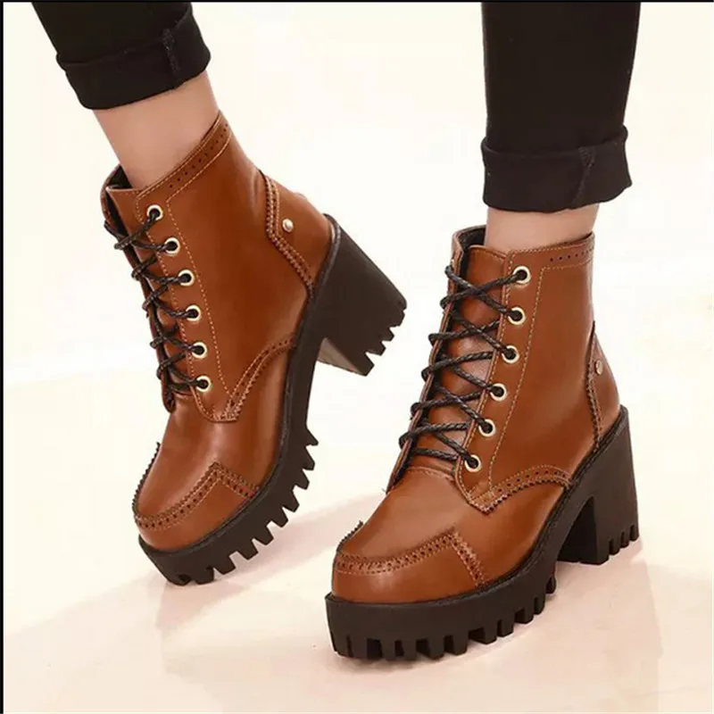 womens thick sole boots