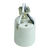 E14 high temperature light bulb socket plug cap wiring, CE porcelain table lamp bulb holders e14 lamp holder with cable