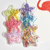 Clear PVC Star Viyl Patch DIY Hair Accessories With Shell Sequin