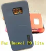 wholesale pc+tpu grind arenaceous cell phone cover shockproof combo armor case for huawei p9 lite