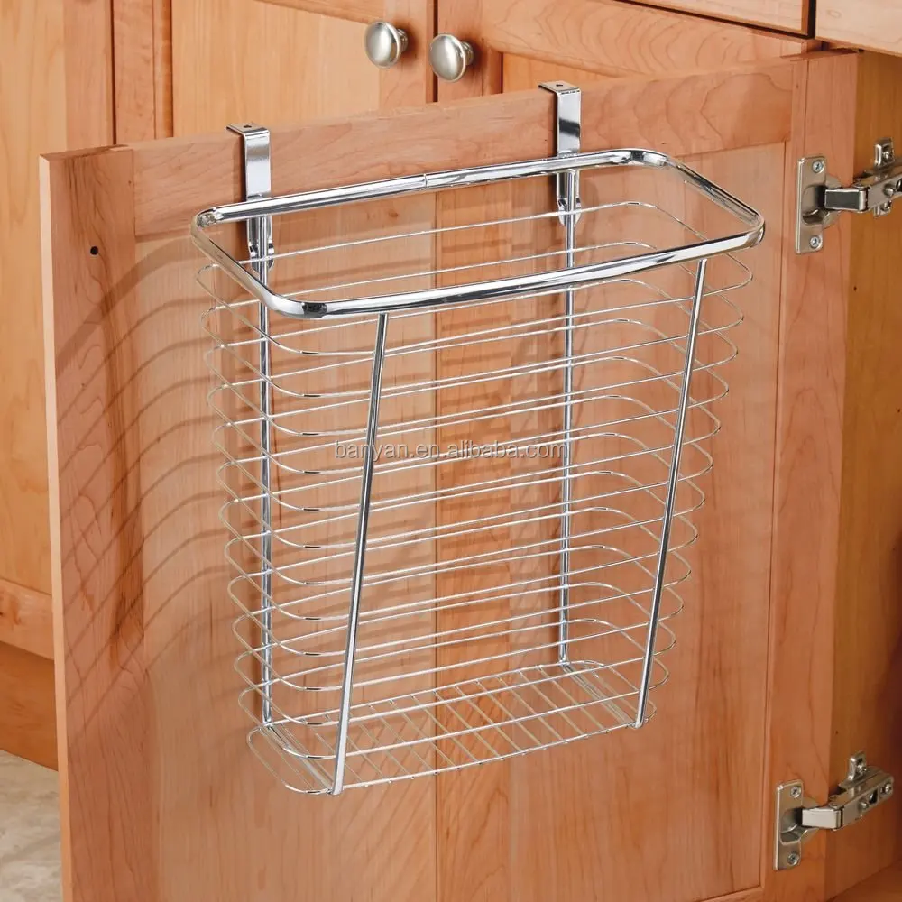 La Cocina De Metal Cestas Colgantes De La Puerta Del Gabinete De La