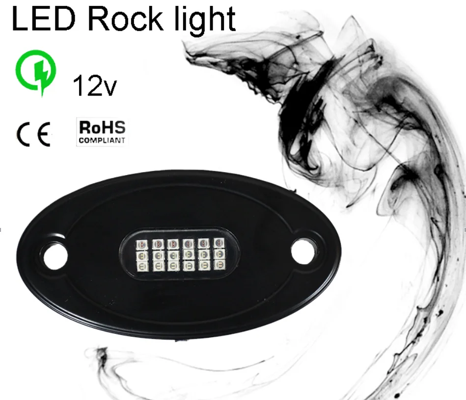 8pcs RGB LED Rock Light APP Control for Truck Boat SUV Waterproof