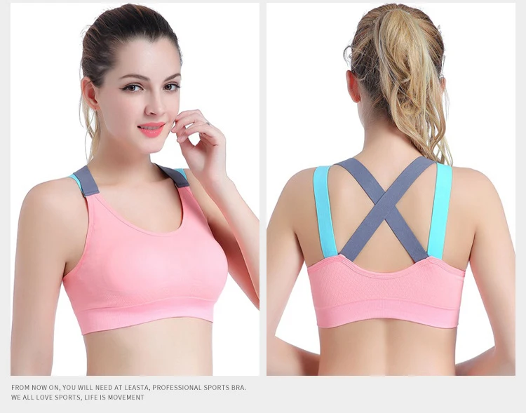 

Wholesale Sportswear High Quality Fashion best sports bra, Pink green black grey