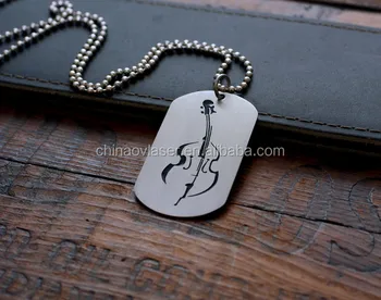 laser engraved dog tag