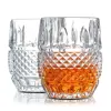 BLJOE06 Lead Free Unique Crystal Glassware Rocks Tumblers 10oz Whiskey Glass