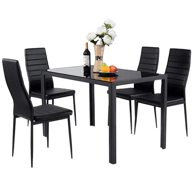 Very Cheap Powder Coating Legs Dining Chair And Table Dining Sets