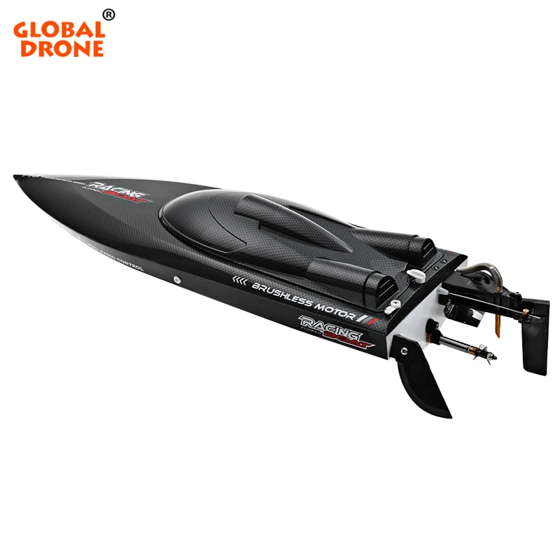 

Global Drone Feilun FT011 2.4G High Speed Racing RC Jet Boat Cooling Flipped Self-righting Ship Speedboat Toys, Black