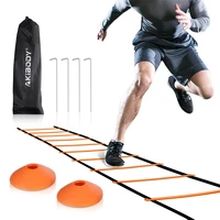 

Sports Equipment training adjustable football speed agility ladder and cones