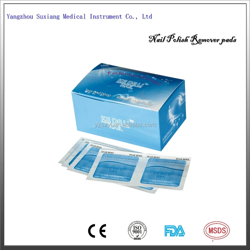 

Nail Polish Remover pad Gel OEM 60x30mm