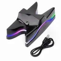 

Colorful LED Dual Gaming Controller Charger Stand Fast Charging Dock Station for sony playstation 4 PS4 Console