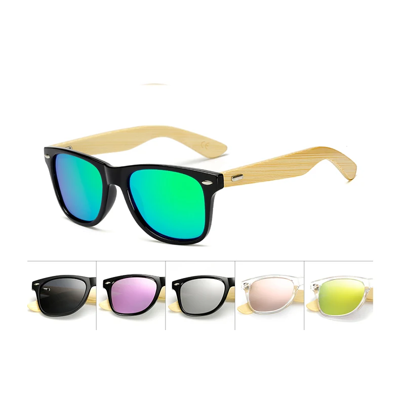 

Youth Kids Unisex Bamboo Wood Sunglasses for Boys and Girls with Polarized Lenses