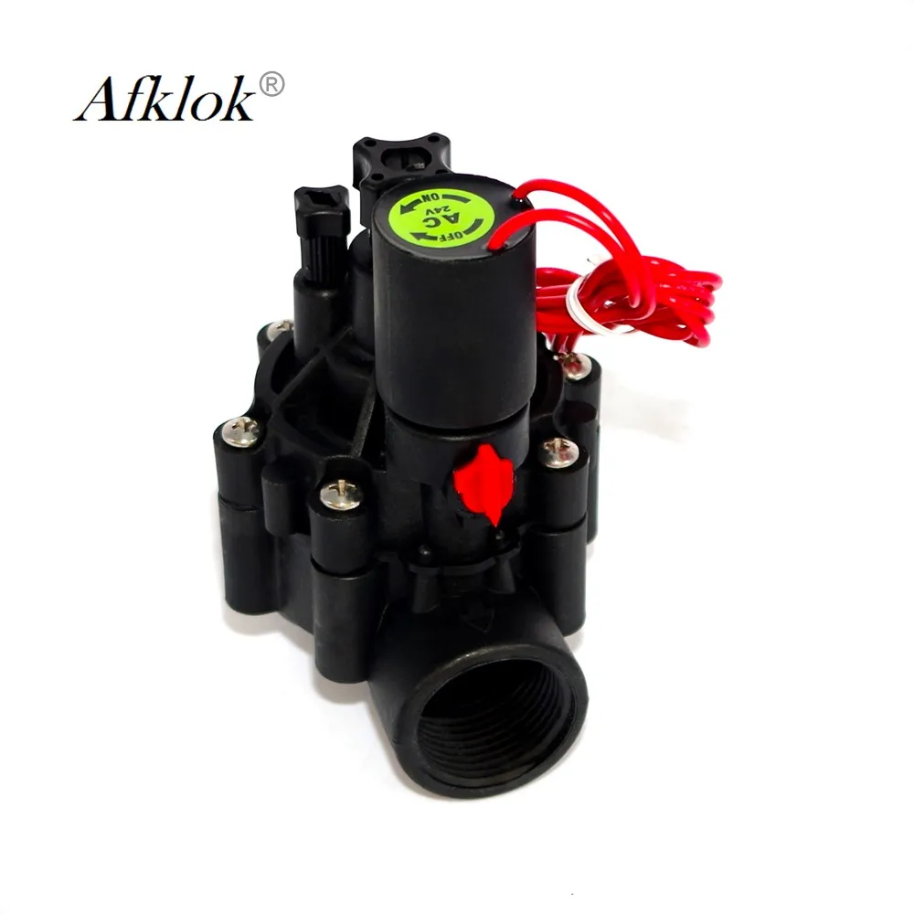 Water Media AC24V Sprinkler Solenoid Valve 3/4" Nylon Plastic