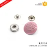KAIDA Pink Paint Metal Press Stud Ring Snap Buttons With Custom LOGO Engraved