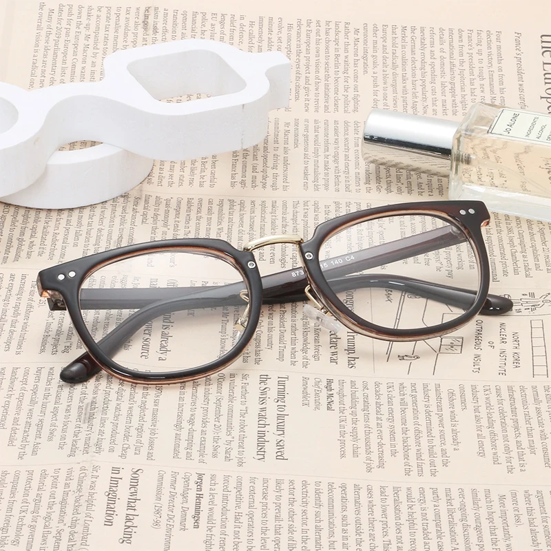 

Cat eye Clear Lens glasses TR Stainless steel frame Eyewear frame