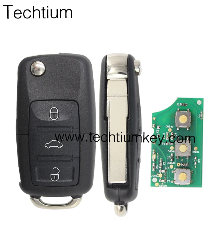 315 Mhz Id48 Transponder Chip 3 Buttons Flip Folding Car Key Remote Control Key With Logo For Vw 1j0 959 753 Dj Buy For Vw Key For Vw Remote Key Remote Key For