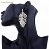 new product metal gold leaf earring stud