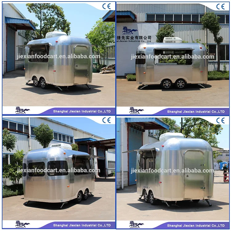 Aluminum food cart/ fried chicken carts/ mobile fryer food cart