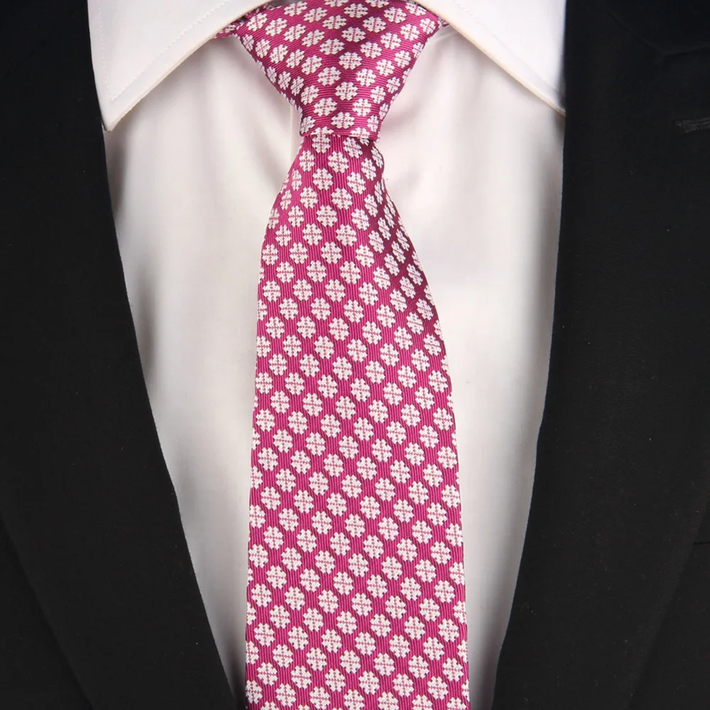 

Man Fashion Handmade Pink Purple Paisley Floral 100% Real Silk Neck Tie