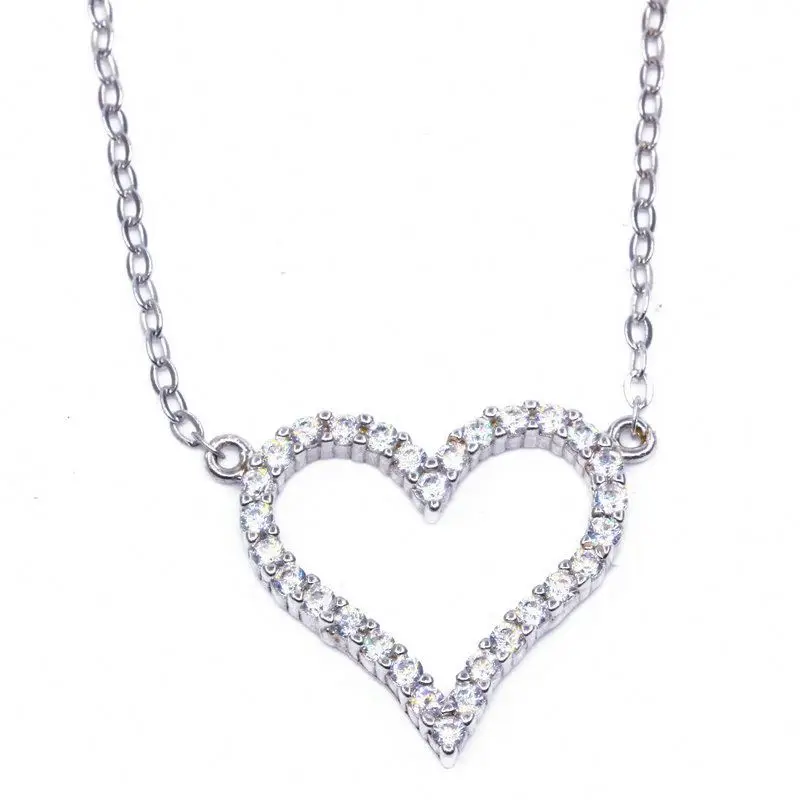 

XINHUI heart necklace vintage 925 sterling Silver Factory Price wholesale