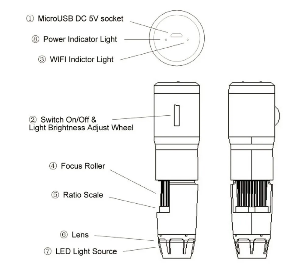 500x Usb Wifi Wireless Digital Microscope/digital Microscope Use On