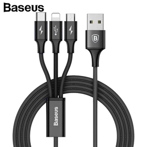 Baseus 3A Rapid Charging 3 1 USB Cable iPhone Samsung