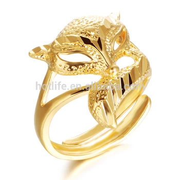 Arab Saudi Emas Pernikahan Harga Cincin Rubah Desain 4 