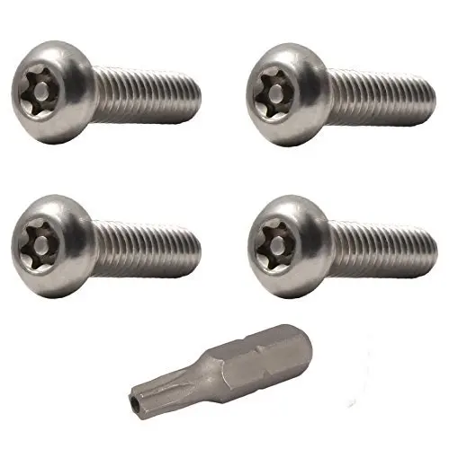 Qty 25 Number 10 Size x 1-1//2 Length By Fastenere Qty 25 Number 10 Size x 1-1//2 Length By Fastenere Lightning Stainless #10 x 1-1//2 Button Head Torx Security Sheet Metal Screws Stainless Steel Tamper Resistant