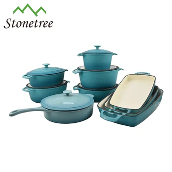  Blue  Enamel  Cast Iron Kitchen  Cookware Set  Buy Kitchen  