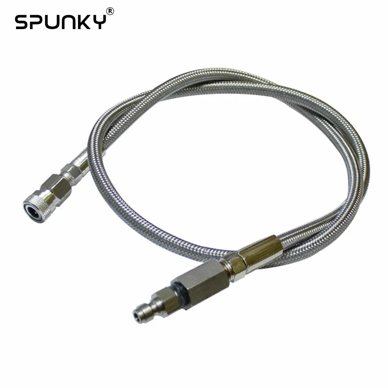 Paintball Marker Tippmann 98 Gas Line Braided Steel Hose With Quick