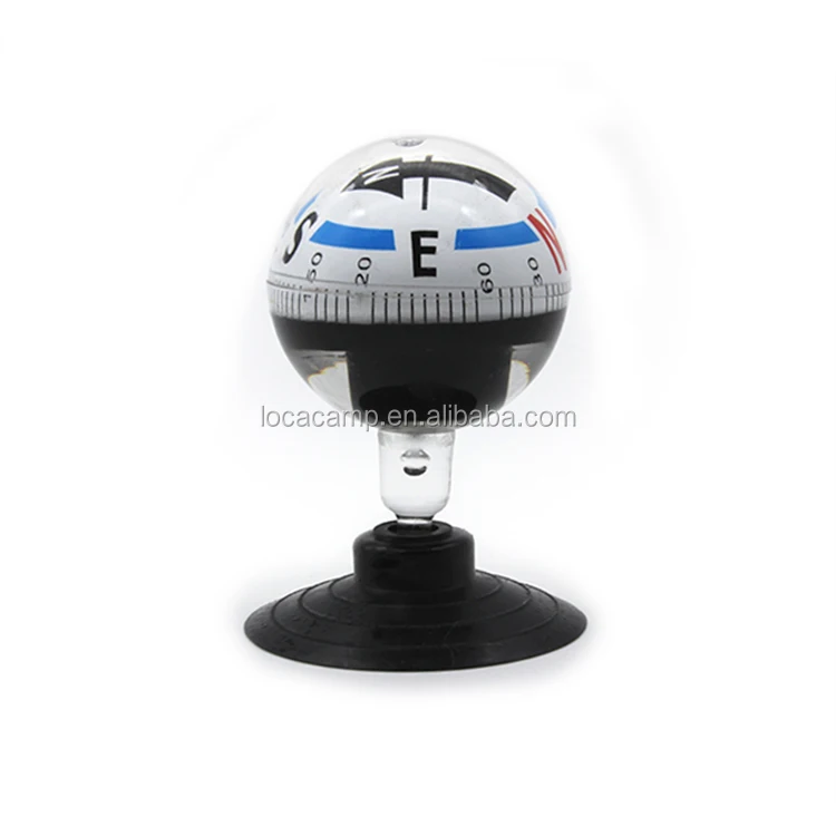 

liquid-filled windshield ball compass dashboard mounting car compass, Black