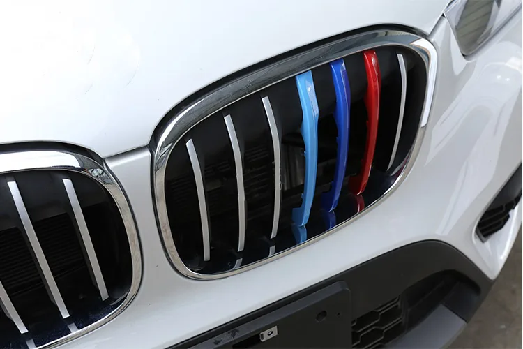 For Bmw X1 F48 Accessories Abs Front Grill Stripes Cover Trim ...