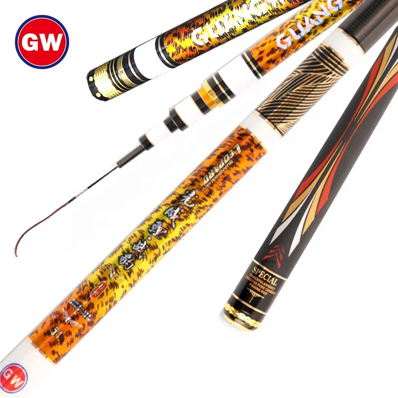 

GW Carbon Fiber Fishing Pole Carp Fishing Rod Pod Carp Fishing Aluminium Telescopic Hand Flag Pole Wholesale, Black