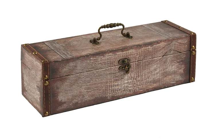 China supplier single bottle empty wooden wine boxes for sale