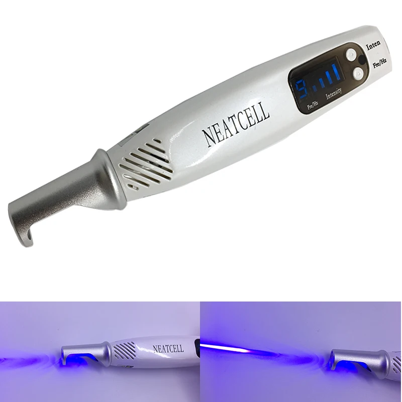 

Handheld Mini Red/Blue Light Tattoo Scar Spot Removal Picosecond Laser Pen, White;black