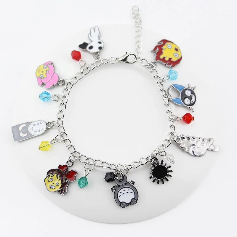 

Spirited Away No Face man Tonari no Totoro Charms Bracelet