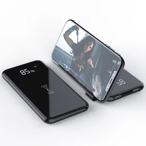 Qi Wireless Charger Power Bank LED Display