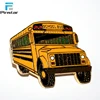 Kunshan promotional custom made metal school bus enamel lapel pin