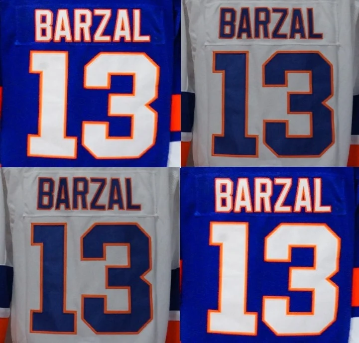 Source New York Mathew Barzal Blue Alternate Best Quality Embroidered  National Hockey Jersey on m.