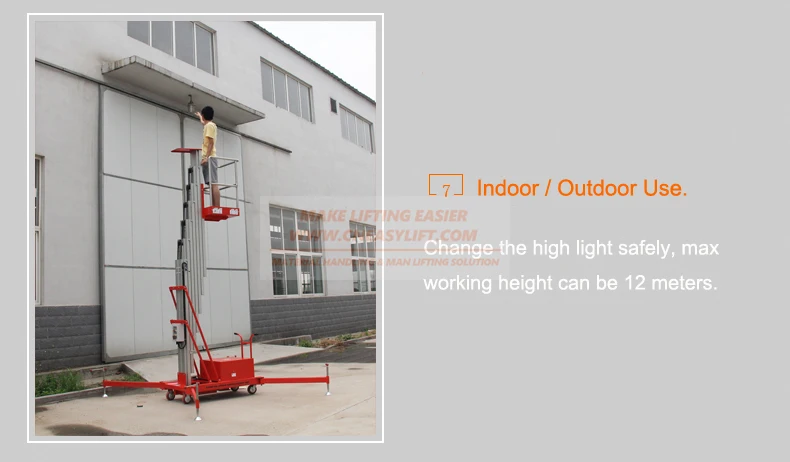 6-10M Aluminum Portable Manlift Elevator
