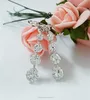 Blue & White Crystal Earrings Fashion Multi Crystal Drop Earrings Best Gifts Jewelry
