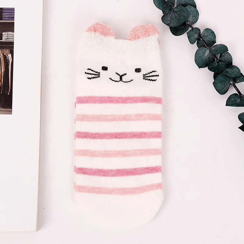 

Women Cotton Socks Stereoscopic Cute Animal Female Kawaii Cat with Dog Summer Short Socks Women Casual Funny Socks wholesale, Customer request