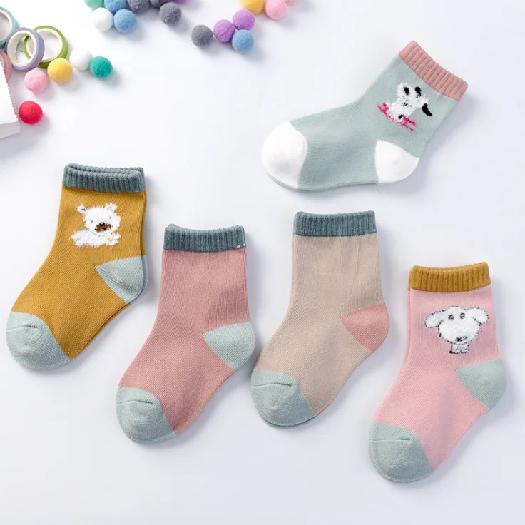 

children tube socks 3d cartoon tube kids socks 100 cotton boys girls socks animal wholesale, Picture