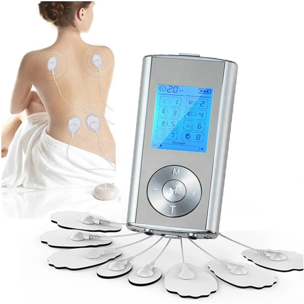 Tens Unit 8 Massage Modes Ems Pulse Physiotherapy Massager /mini ...